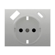 Tapa enchufe 2P+T con USB aluminio | BJC 18724-USB-MA IRIS