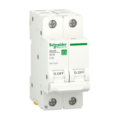 Automatico Magnetotermico SCHNEIDER 1P+N 32A vivienda R9F12632 Resi9-imagen_A