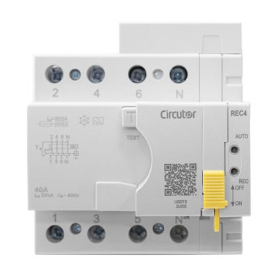Diferencial rearmable CIRCUTOR de 4P 40A 30mA P26F21-imagen_A