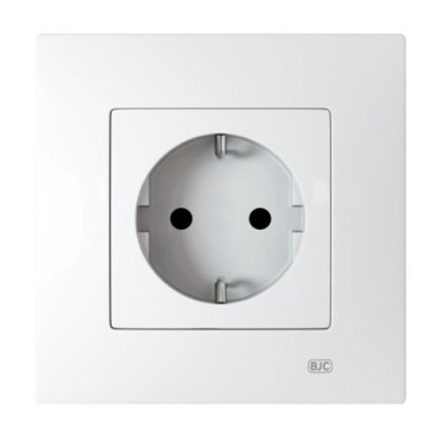 Pack BJC Viva enchufe schuko completo Blanco Polar-imagen-1