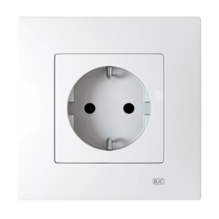 Pack BJC Viva enchufe schuko completo Blanco Polar-imagen-1
