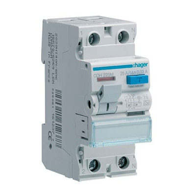 Diferencial SuperInmunizado HAGER 2P 25A 30mA CDH225M-imagen_A