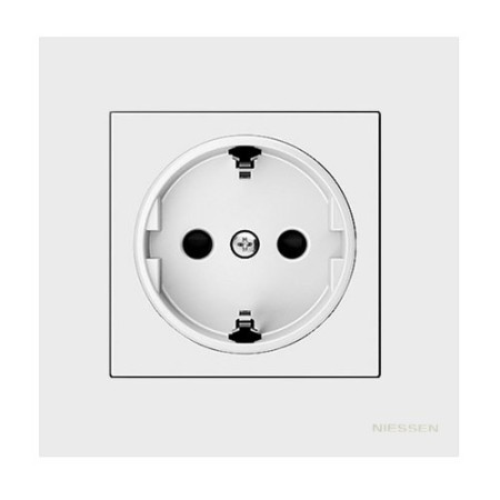 Pack Niessen Sky enchufe schuko completo Blanco Soft-imagen_A
