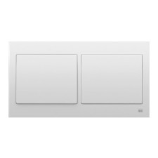 Pack BJC Iris doble interruptor en marco de 2 completo Blanco-imagen_A