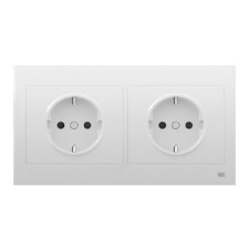 Pack BJC Iris doble enchufe schuko completo Blanco-imagen_A