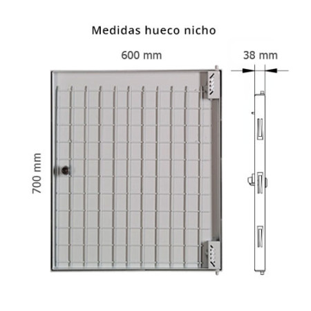 Puerta metálica empotrable panelable 60x70 cm para acometida exterior-imagen_B