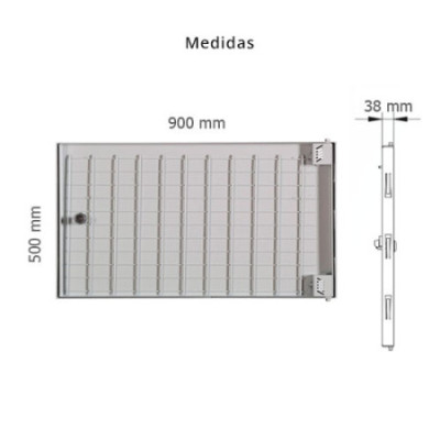 Puerta metálica exterior panelable para contador de agua 90x50 cm-imagen_B