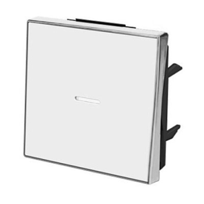 Tecla interruptor conmutador y cruzamiento con visor blanco soft NIESSEN 8501.3-BL SKY-imagen_B