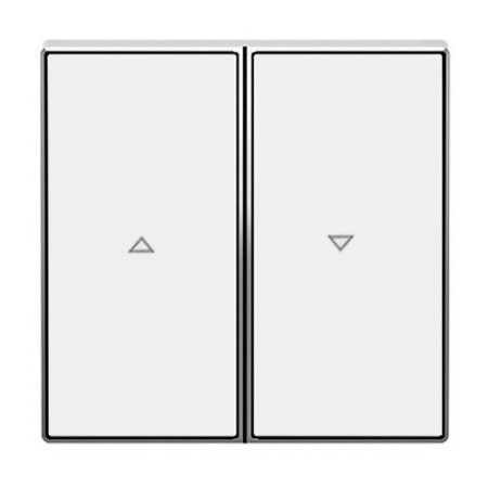 Tecla doble persiana (interruptor-pulsador) blanco soft NIESSEN 8544-BL SKY-imagen_A