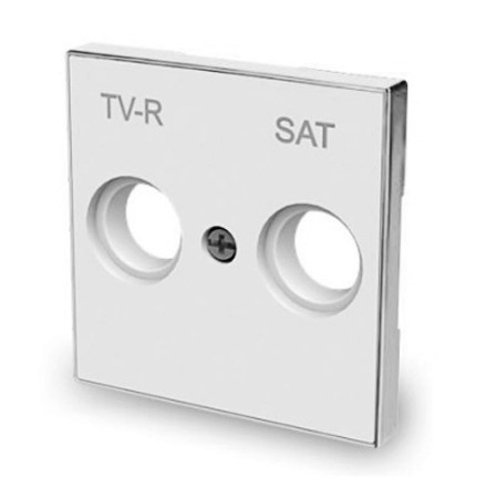 Tapa de toma de Television TV-R-SAT blanco soft NIESSEN 8550.1-BL SKY-imagen_B