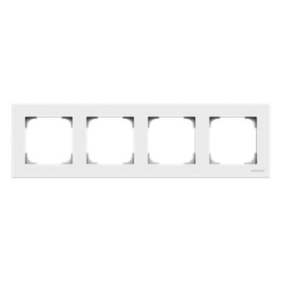 Marco de 4 elementos blanco basico perfil blanco NIESSEN 8574.1-BL SKY-imagen_A