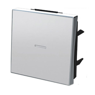 Tecla interruptor conmutador y cruzamiento con visor plata NIESSEN 8501.3-PL SKY-imagen_B