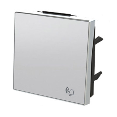 Tecla pulsador timbre plata NIESSEN 8504-PL SKY-imagen_B