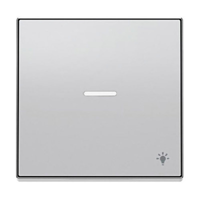 Tecla pulsador luz con visor plata NIESSEN 8504.4-PL SKY-imagen_A