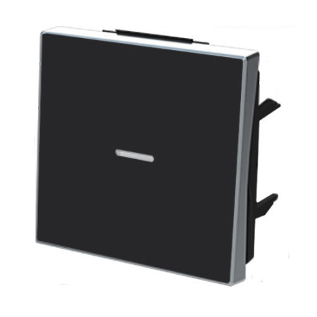 Tecla interruptor conmutador y cruzamiento con visor negro soft NIESSEN 8501.3-NS SKY-imagen_B