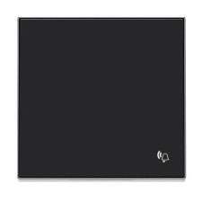 Tecla pulsador timbre negro soft NIESSEN 8504-NS SKY-imagen_A