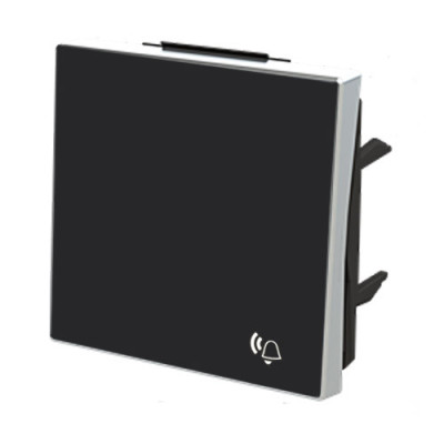 Tecla pulsador timbre negro soft NIESSEN 8504-NS SKY-imagen_B