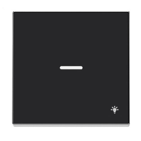 Tecla pulsador luz con visor negro soft NIESSEN 8504.4-NS SKY-imagen_A