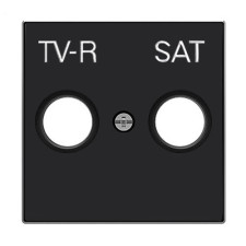 Tapa de toma de Television TV-R-SAT negro soft NIESSEN 8550.1-NS SKY-imagen_A