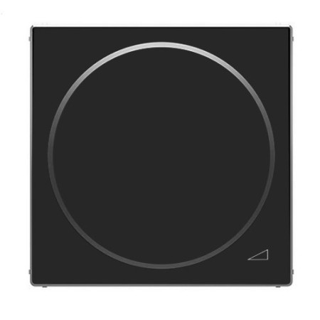 Tapa para regulador giratorio negro soft NIESSEN 8560.2-NS SKY-imagen_A