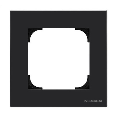 Marco de 1 Elemento negro soft NIESSEN 8571-NS SKY-imagen_A