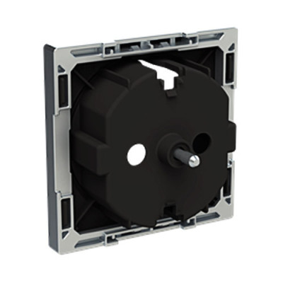 Tapa de Enchufe Schuko negro soft NIESSEN 8588-NS SKY-imagen_C