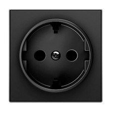 Tapa de Enchufe Schuko negro soft NIESSEN 8588-NS SKY-imagen_A