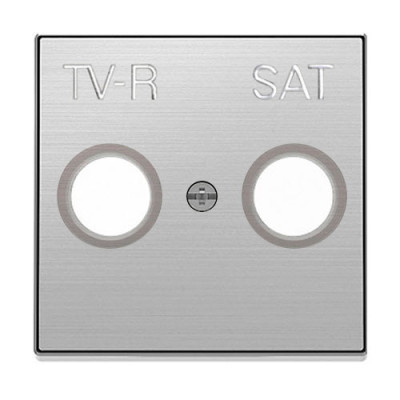 Tapa de toma de Television TV-R-SAT acero inoxidable NIESSEN 8550.1-AI SKY-imagen_A