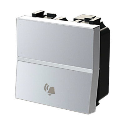 Pulsador simbolo Timbre Plata NIESSEN N2204PL ZENIT-imagen_B