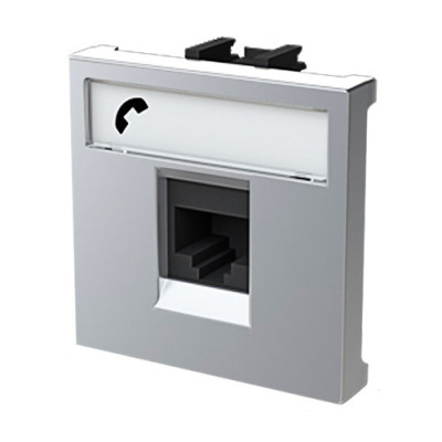 Toma de Telefono RJ12 Plata NIESSEN N2217.6PL ZENIT-imagen_B