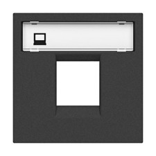 Tapa 1 soporte informatico Antracita NIESSEN N2218.1AN ZENIT-imagen_A