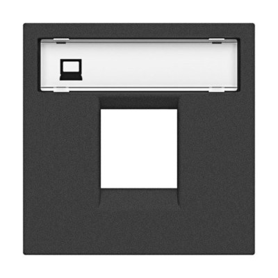 Tapa 1 soporte informatico Antracita NIESSEN N2218.1AN ZENIT-imagen_A