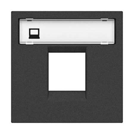 Tapa 1 soporte informatico Antracita NIESSEN N2218.1AN ZENIT-imagen_A