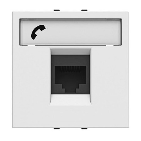 Toma de Telefono RJ12 Blanco NIESSEN N2217.6BL ZENIT-imagen_A