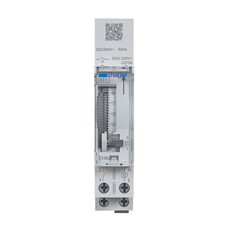 Interruptor horario modular sin reserva 16A HAGER EHN010-imagen_A