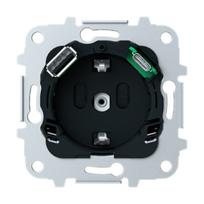 Enchufe Schuko con cargador USB A+C | NIESSEN 8188.4 SKY Essence-imagen_A