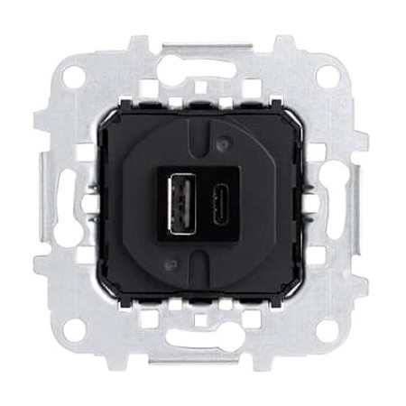 Cargador USB tipo A+C 18W 230V | NIESSEN 8185.1 SKY-imagen_A