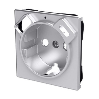 Tapa de enchufe + USB tipo A+C plata | NIESSEN 8588.4-PL SKY-imagen_B