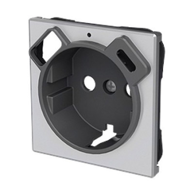 Tapa de enchufe + USB tipo A+C inoxidable | NIESSEN 8588.4-AI SKY-imagen_B