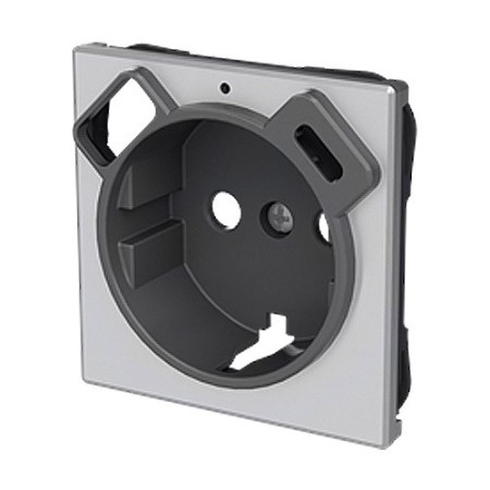 Tapa de enchufe + USB tipo A+C inoxidable | NIESSEN 8588.4-AI SKY-imagen_B