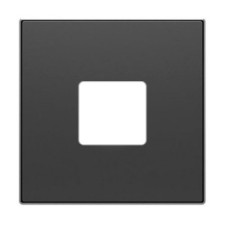Tapa de cargador USB doble negro soft | NIESSEN 8585-NS SKY-imagen_A