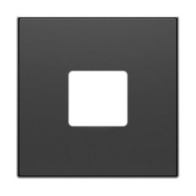 Tapa de cargador USB doble negro soft | NIESSEN 8585-NS SKY-imagen_A