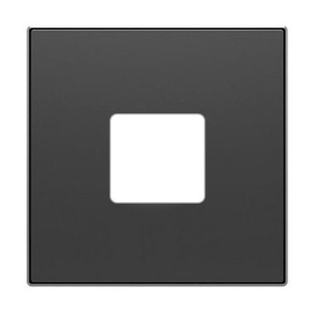 Tapa de cargador USB doble negro soft | NIESSEN 8585-NS SKY-imagen_A