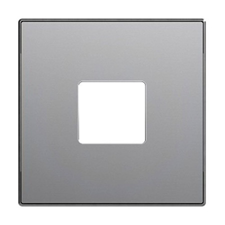 Tapa de cargador USB doble inoxidable | NIESSEN 8585-AI SKY-imagen_A