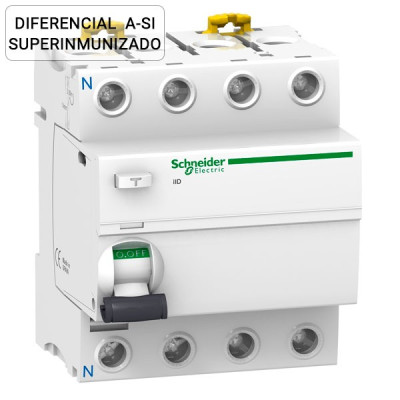 Diferencial A-SI SCHNEIDER 4P 40A 30mA Superinmunizado A9R61440 Acti9 ilD-imagen_B