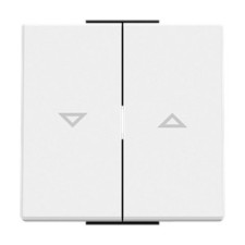 Tecla doble persianas (interruptor-pulsador) blanco | NIESSEN 8544 BE SKY Essence-imagen_A