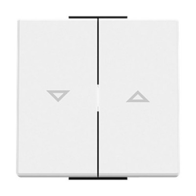 Tecla doble persianas (interruptor-pulsador) blanco | NIESSEN 8544 BE SKY Essence-imagen_A