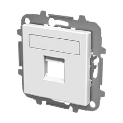 Tapa con persiana 1 soporte (Tlf. o Inf.) blanco | NIESSEN 8518.1 BE SKY Essence-imagen_B
