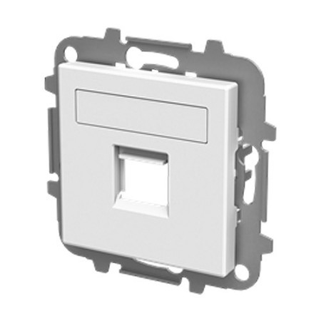 Tapa con persiana 1 soporte (Tlf. o Inf.) blanco | NIESSEN 8518.1 BE SKY Essence-imagen_B