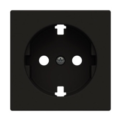 Tapa de Enchufe Schuko plana negro | NIESSEN 8588.9 NE SKY Essence-imagen_A